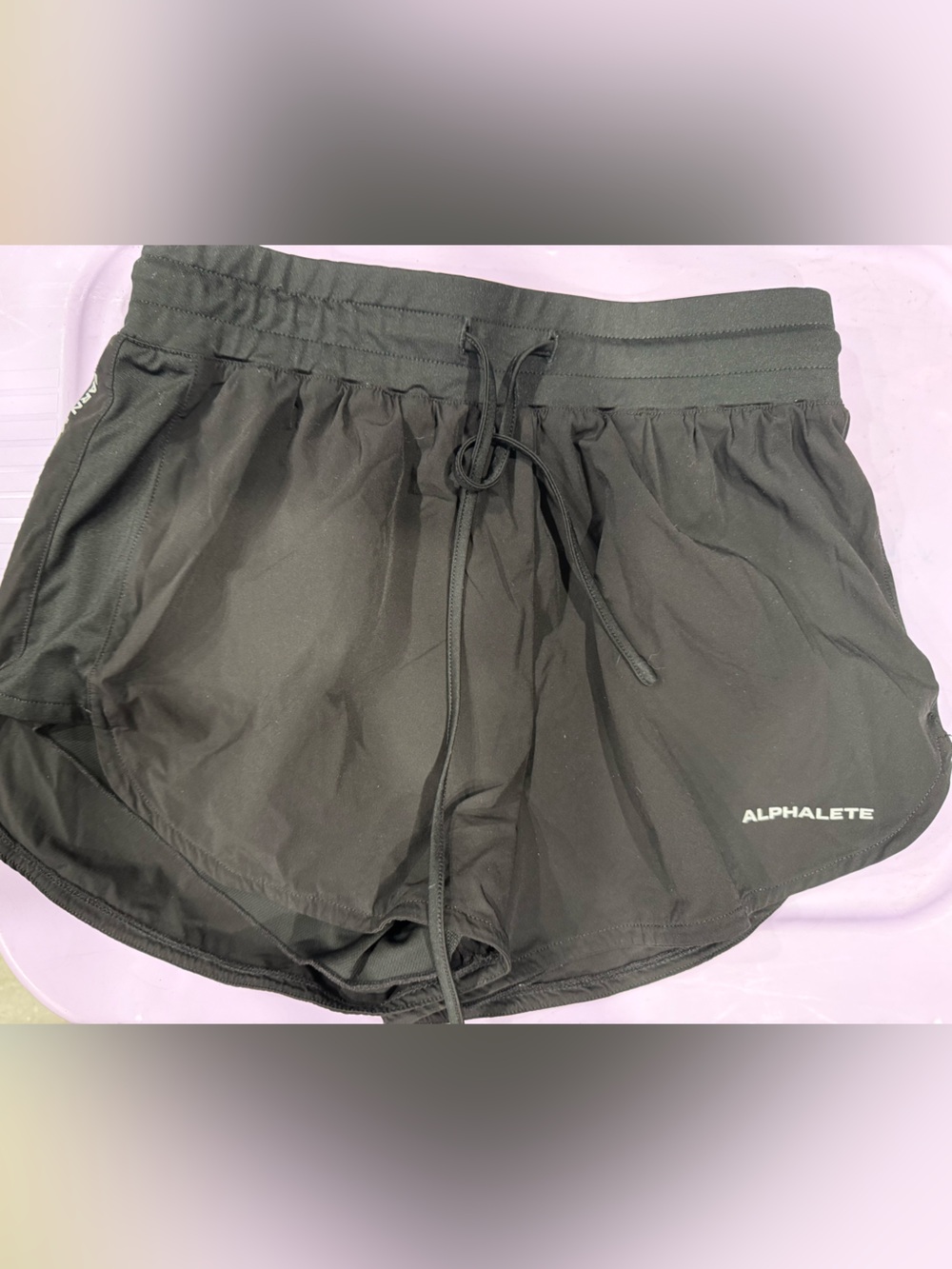 Alphalete Black Training Shorts with Elastic Waist